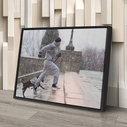 Rocky Balboa Boxing Canvas Wall Art – Legendary Movie Icon Decor