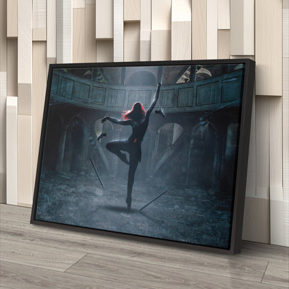 Black Widow Poster Marvel - Canvas Wall Art Decor
