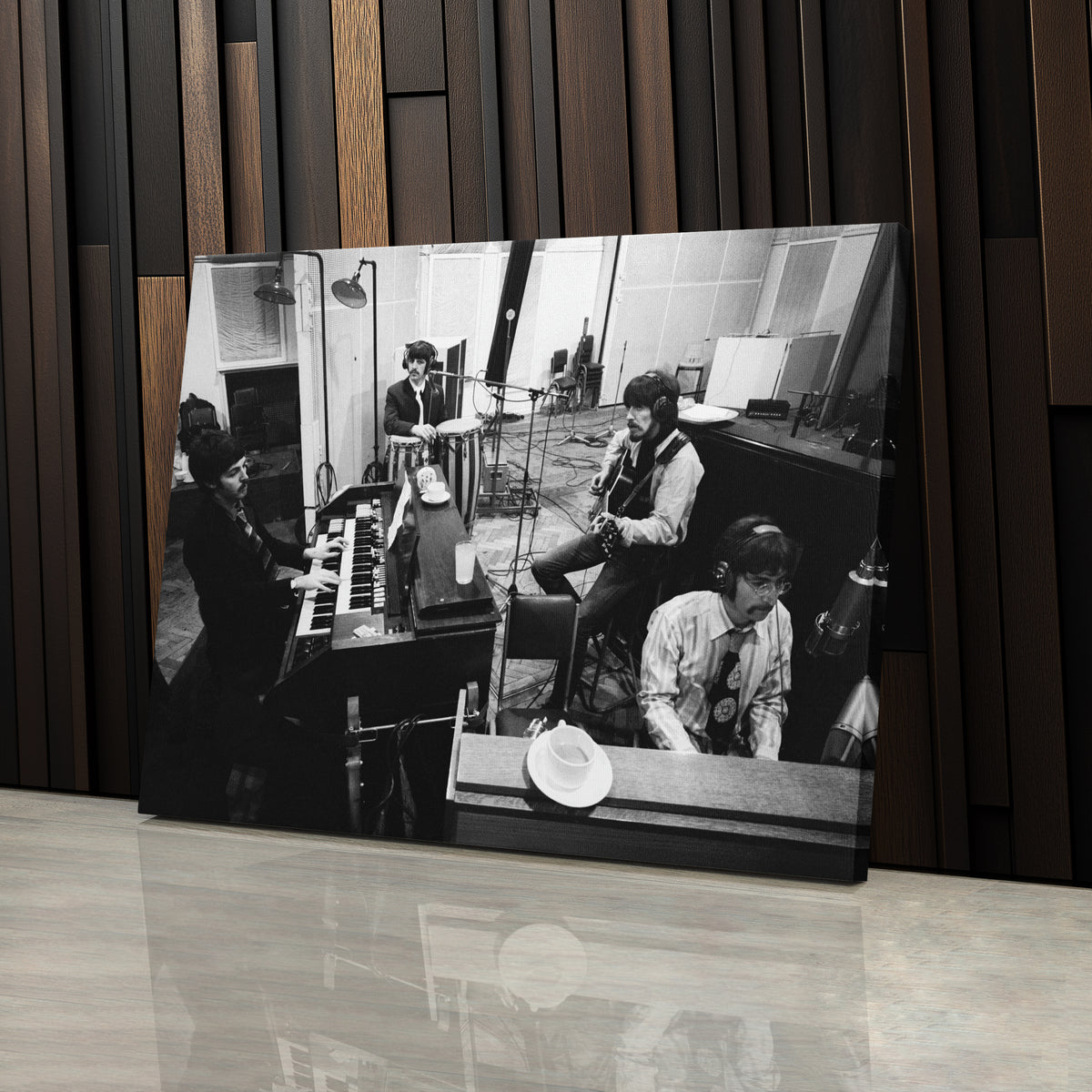 The Beatles Recording Studio Canvas Wall Art – Legendary Music Decor