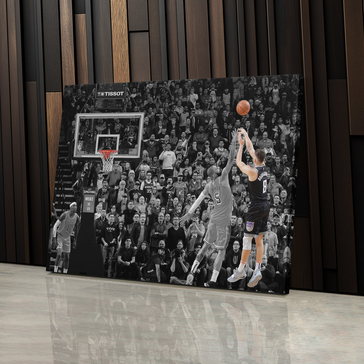 Bogdan Bogdanovic Buzzer Beater vs Lakers Canvas Wall Art Decor - NBA Highlight Art
