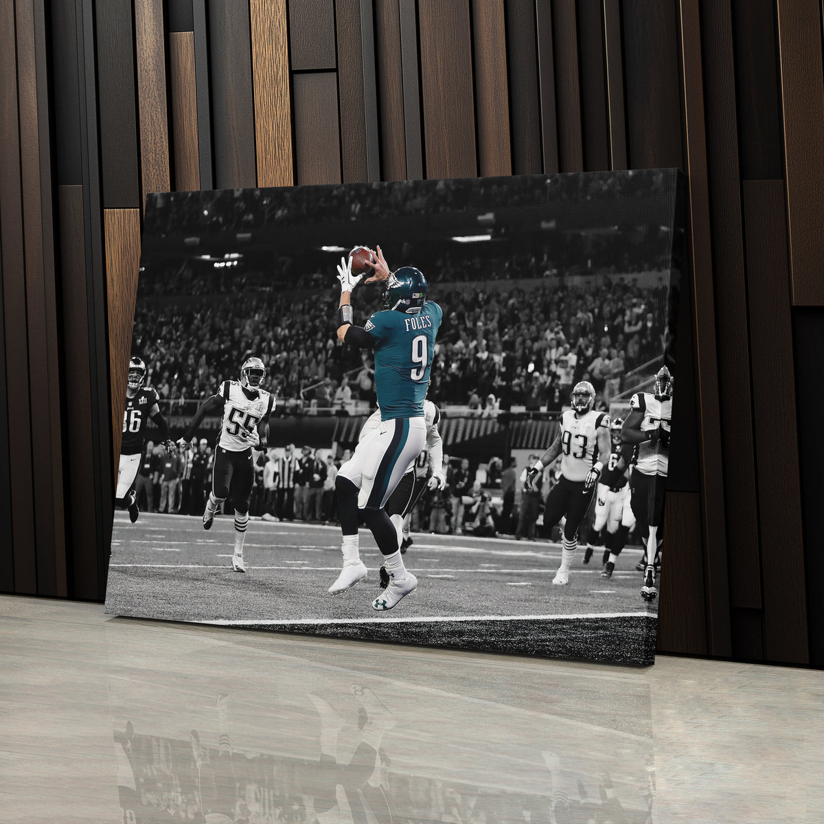 Nick Foles Super Bowl LII Philly Special Canvas Art - NFL Wall Decor