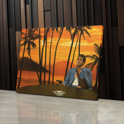 Scarface Al Pacino Art Effect Canvas Wall Art – Iconic Movie Moment Decor