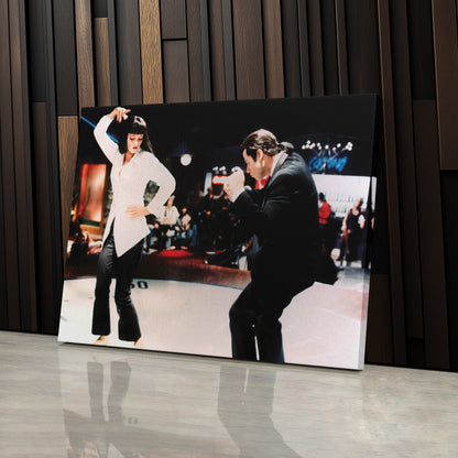 Pulp Fiction Dance Twist Canvas Wall Art – Timeless Movie Moment Decor