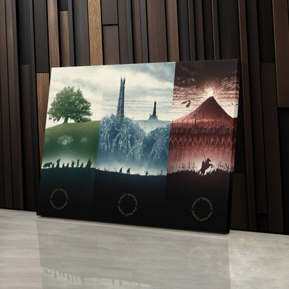 Lord of The Rings Trilogy Canvas Wall Art – Epic Movie Decor