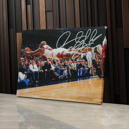 Dennis Rodman Chicago Bulls Canvas Wall Art – NBA Basketball Legend Art