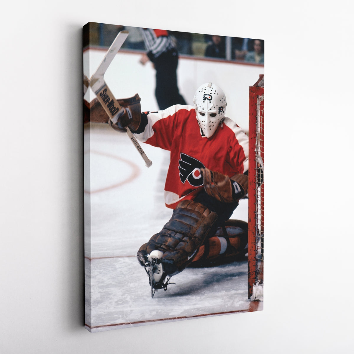 Bernie Parent Philadelphia Flyers Canvas Print – NHL Goalie Wall Art