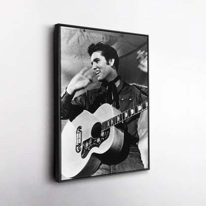 Elvis Presley Canvas Wall Art – Rock 'n' Roll Icon Home Decor Print
