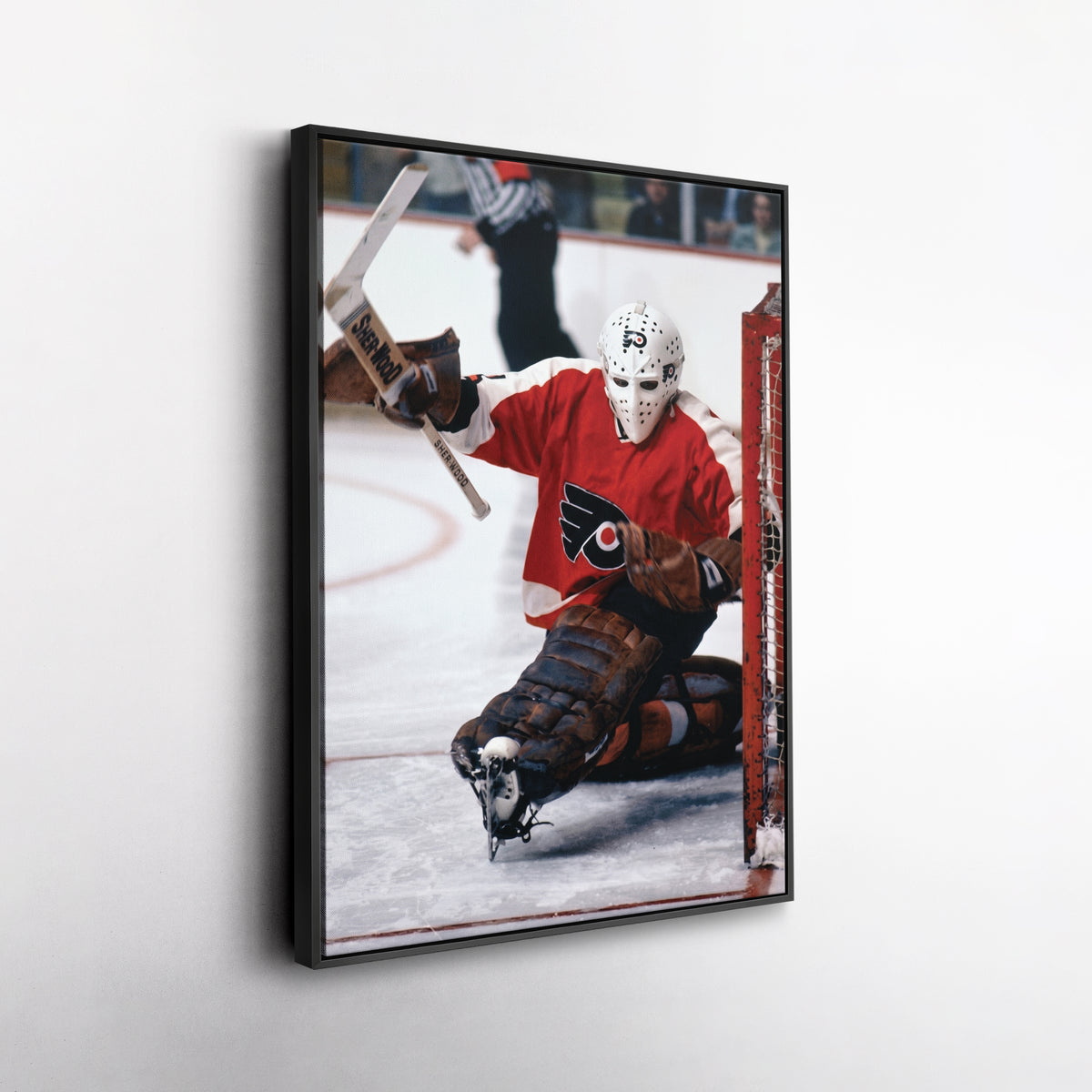 Bernie Parent Philadelphia Flyers Canvas Print – NHL Goalie Wall Art