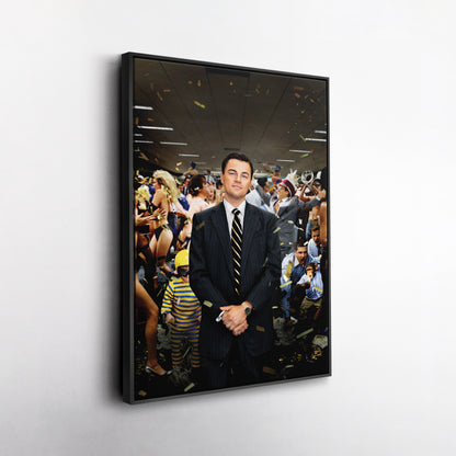 The Wolf of Wall Street - Leonardo DiCaprio After Speech Canvas Wall Art Decor