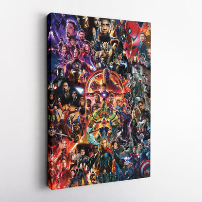 The Avengers Marvel Universe Canvas Art - Superhero Wall Decor Print