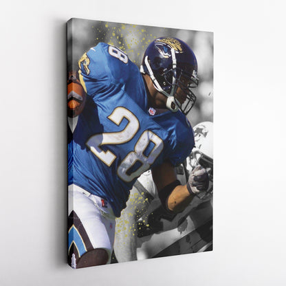 Taylor's 90-Yard Touchdown Jaguars Canvas Art - NFL Wall Decor Print