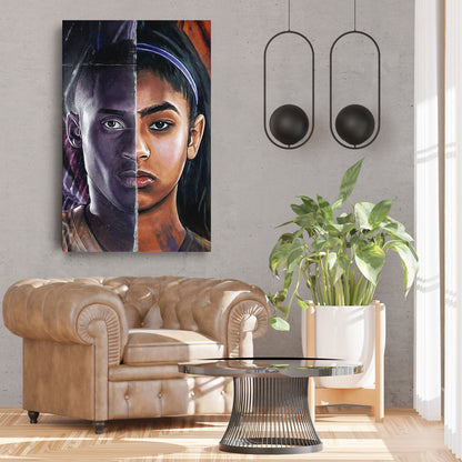 Kobe Gianna Canvas Wall Art – Mamba Legacy Family Print