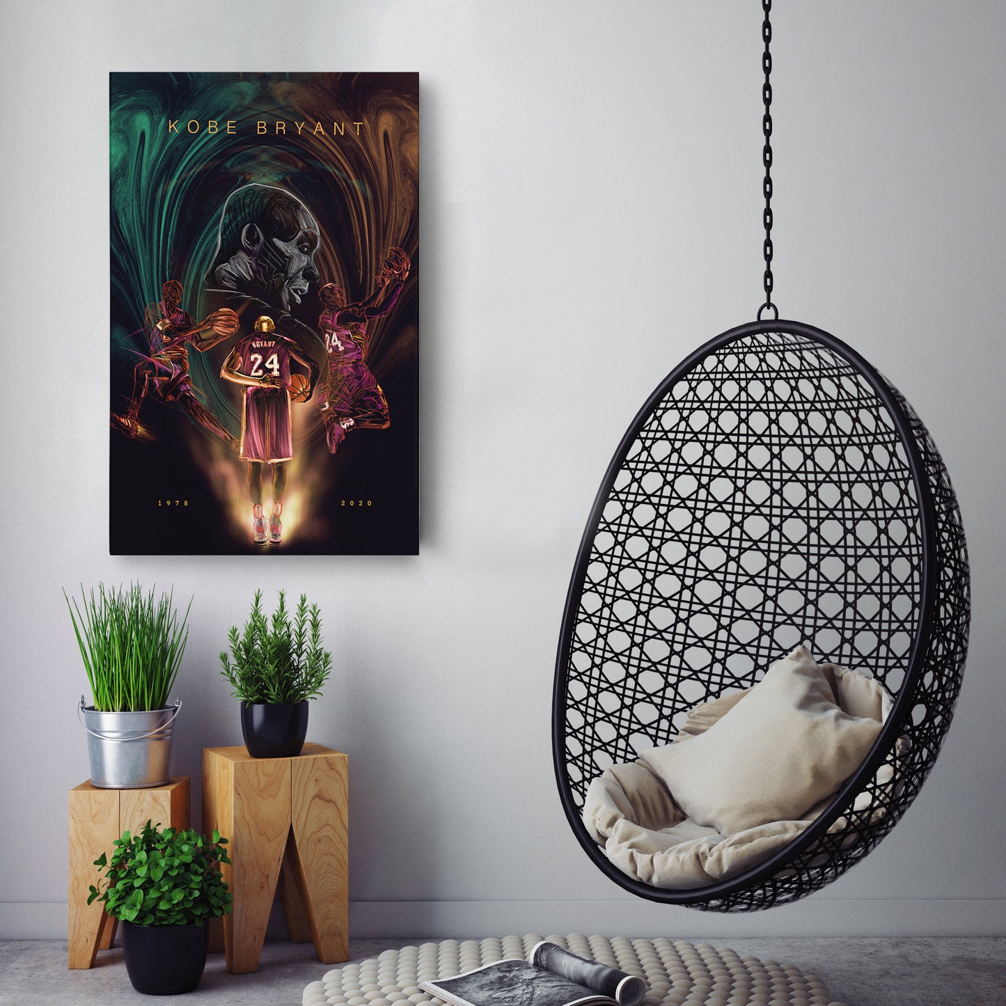 Kobe Bryant 1978-2020 Canvas Wall Art – A Tribute to an NBA Legend