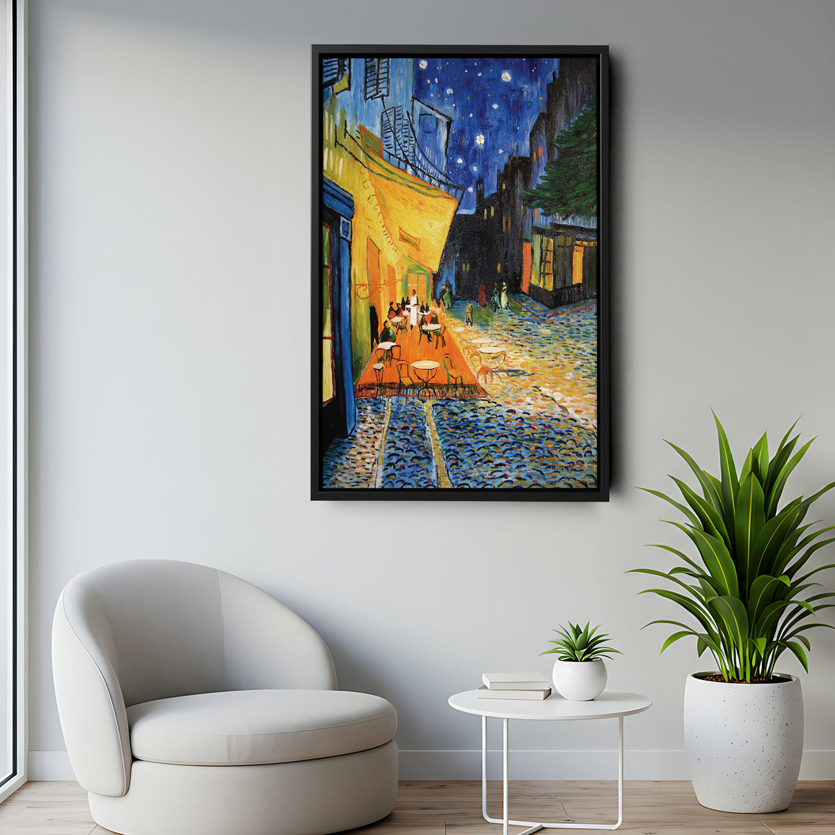 Vincent Van Gogh's Cafe Terrace at Night Canvas Art - Famous Painting Decor