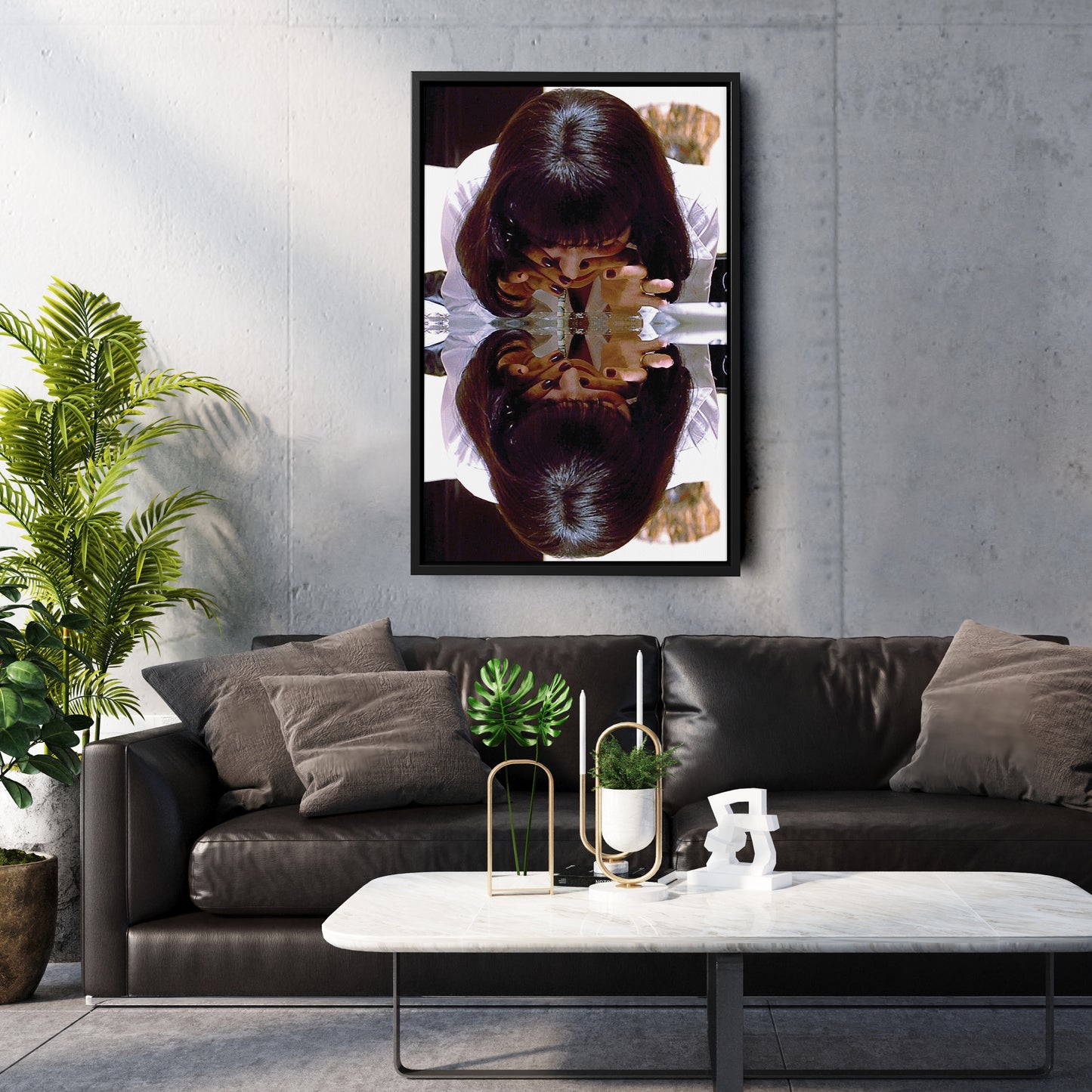 Pulp Fiction Movie Scene Poster – Canvas Wall Art Framed Home Decor