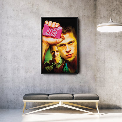 Fight Club Movie Canvas Wall Art – Iconic Movie Poster for Home