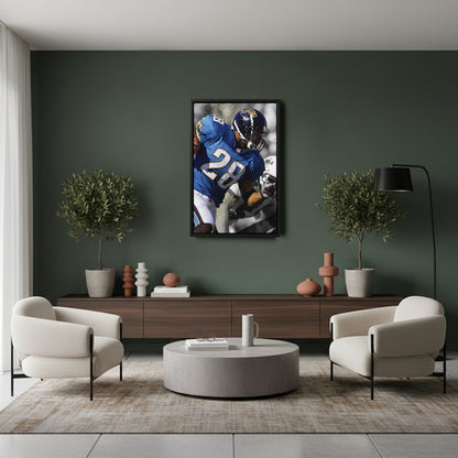 Taylor's 90-Yard Touchdown Jaguars Canvas Art - NFL Wall Decor Print