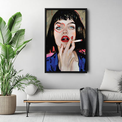 Fantasy Woman - Acrylic & Oil Painting Canvas Wall Art Decor