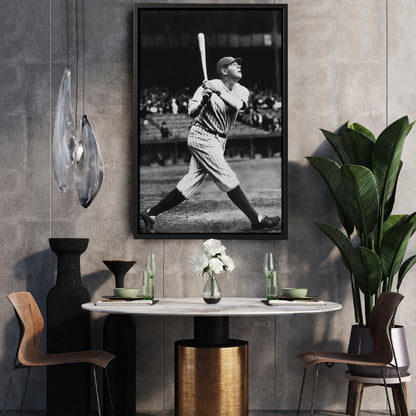 Babe Ruth Classic Baseball Vintage Canvas Wall Art Decor - Timeless Sports Art