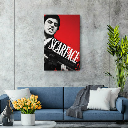 Scarface Movie Canvas Wall Art – Iconic Gangster Film Decor
