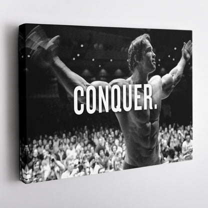 Arnold Schwarzenegger Bodybuilding Canvas Print – Wall Art for Man Cave & Home Decor