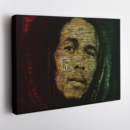 Bob Marley Canvas Wall Art – Music Legend Home Decor Print