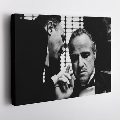 The Godfather - Black and White Canvas Wall Art Decor