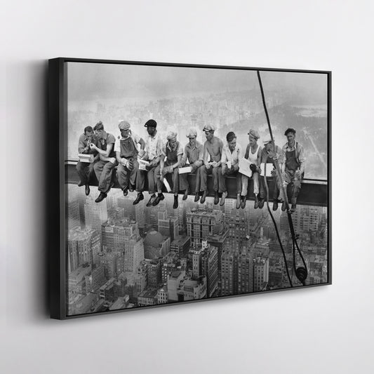 Lunch atop a Skyscraper New York Canvas Wall Art – Iconic Worker Print