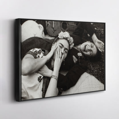 Frida Kahlo and Friend Canvas Wall Art – Painter's Legacy Home Decor