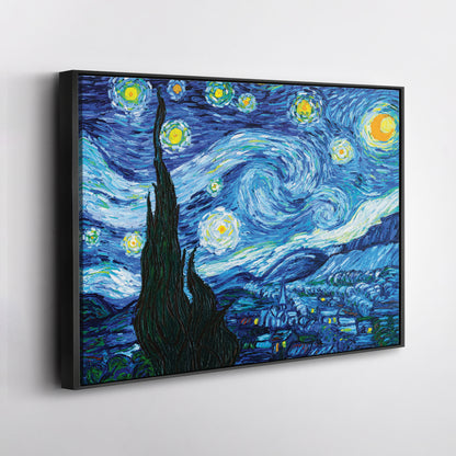 The Starry Night by Vincent Van Gogh Canvas Art - Classic Art Decor