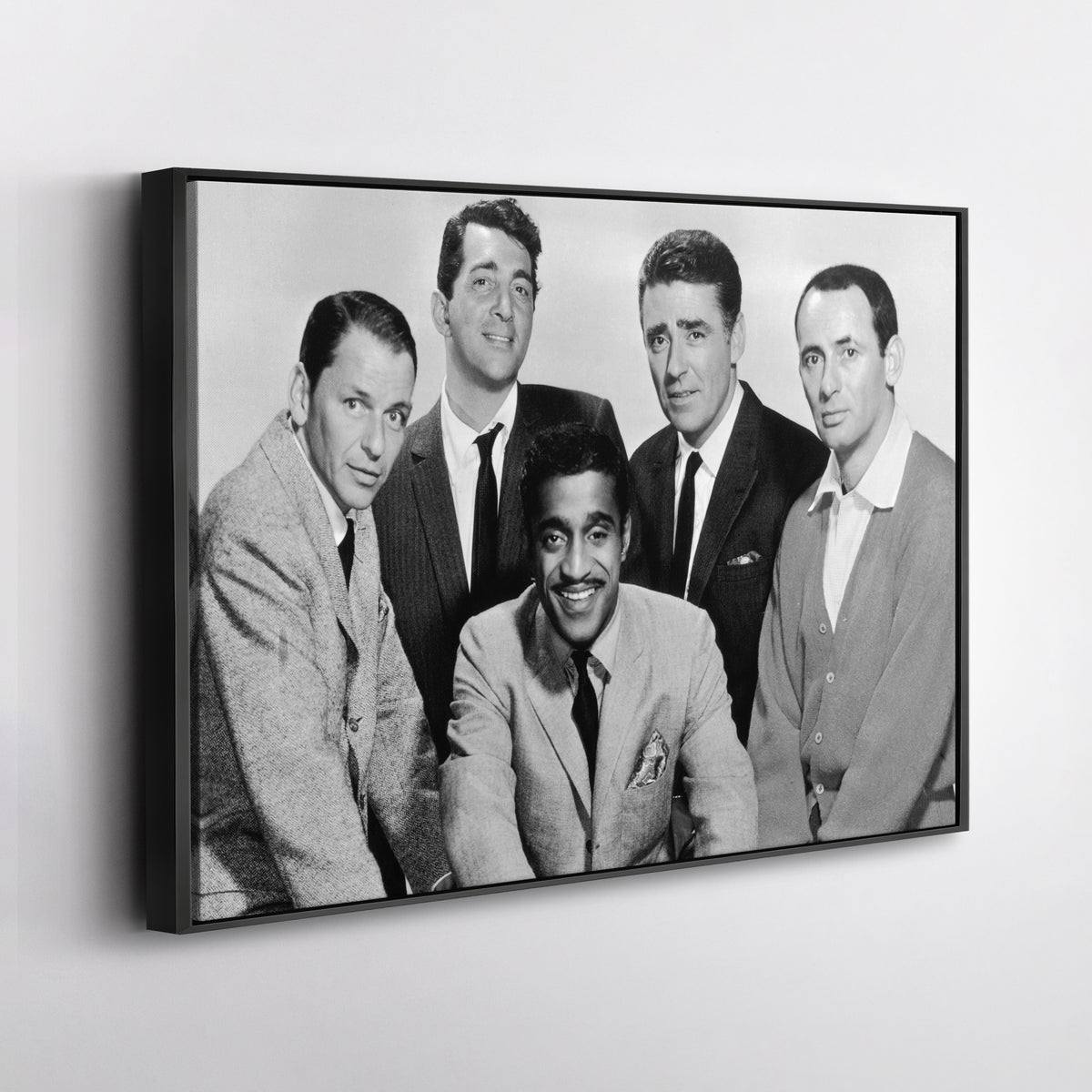 Rat Pack Black and White Canvas Art – Hollywood Legends Decor