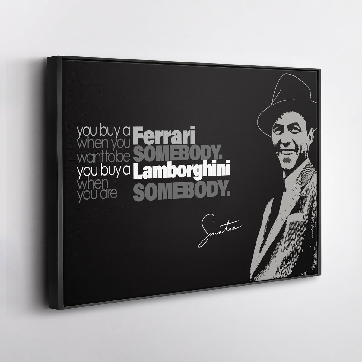 Frank Sinatra Motivational Quote Canvas Wall Art Decor - Timeless Music Icon Art