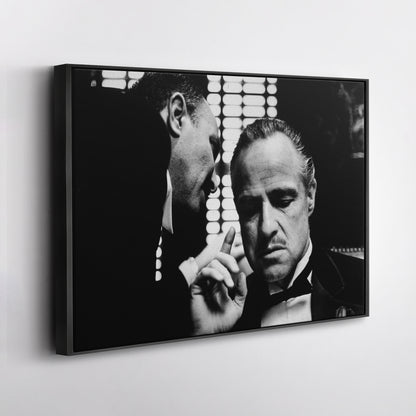 The Godfather - Black and White Canvas Wall Art Decor