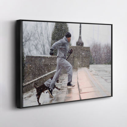 Rocky Balboa Boxing Canvas Wall Art – Legendary Movie Icon Decor