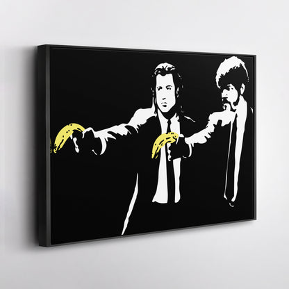 Pulp Fiction Banana Gun Canvas Wall Art – Iconic Movie Moment Decor