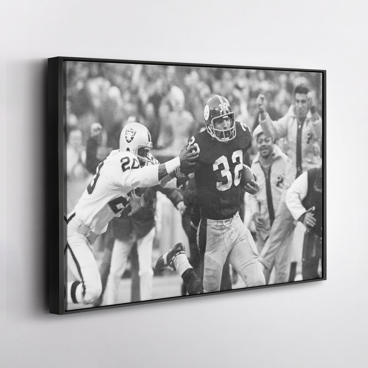 The Immaculate Reception Canvas Art - Steelers vs. Raiders NFL Decor