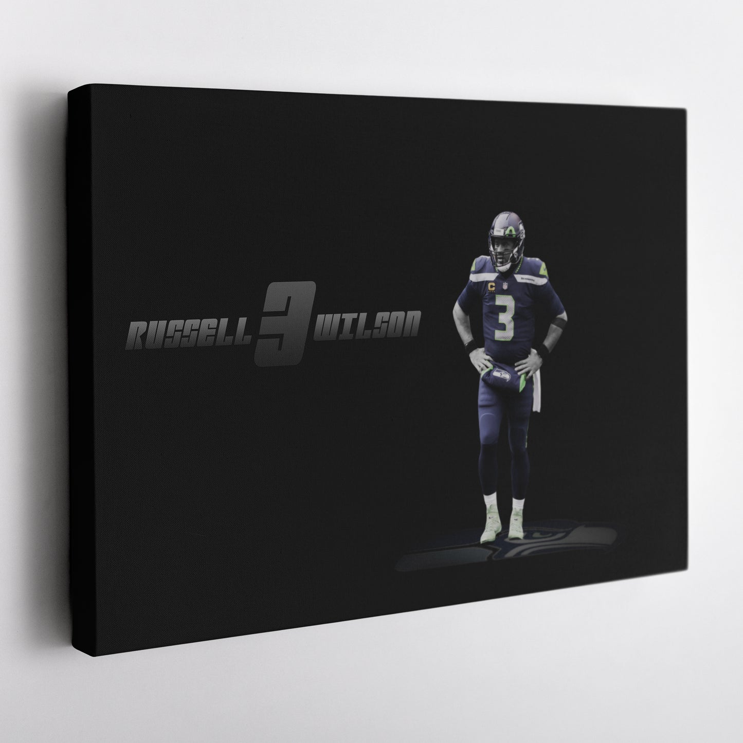 Russell Wilson NFL Canvas Wall Art – Seattle Seahawks Quarterback Decor