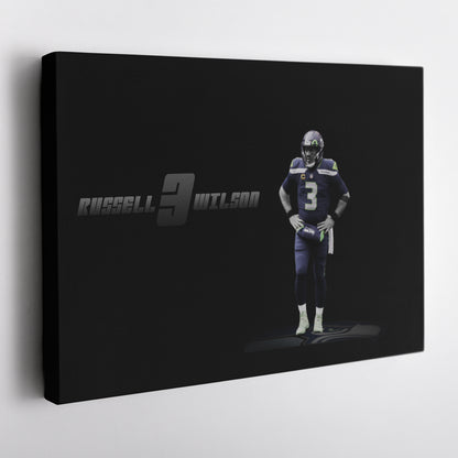 Russell Wilson NFL Canvas Wall Art – Seattle Seahawks Quarterback Decor