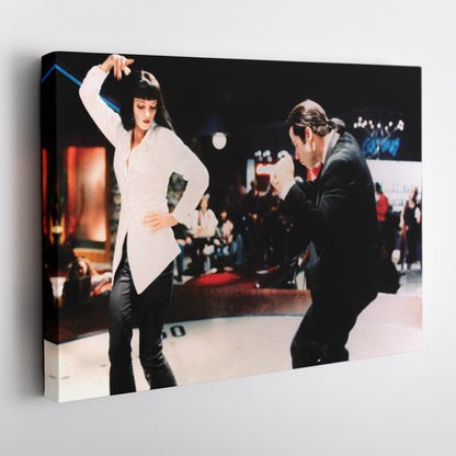Pulp Fiction Dance Twist Canvas Wall Art – Timeless Movie Moment Decor