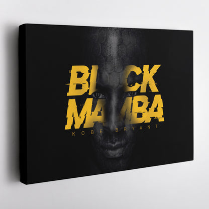 Kobe Bryant Black Mamba Forever Canvas Wall Art – Timeless Basketball Icon