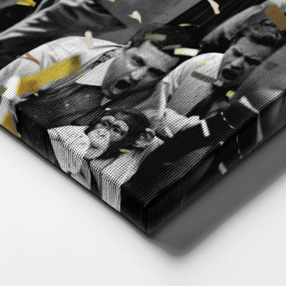 The Wolf of Wall Street Leonardo DiCaprio Canvas Wall Art – Iconic Movie Character Decor
