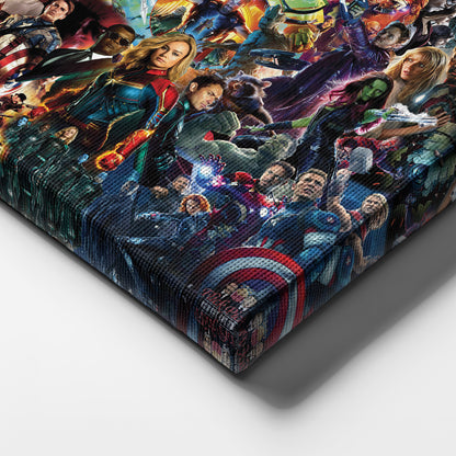 The Avengers Marvel Universe Canvas Art - Superhero Wall Decor Print