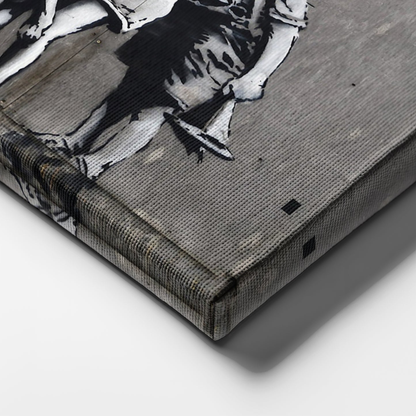 Banksy 'Lady Shower' Canvas Print - Framed Wall Art