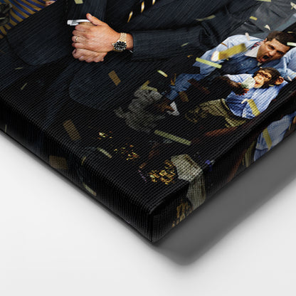 The Wolf of Wall Street - Leonardo DiCaprio After Speech Canvas Wall Art Decor