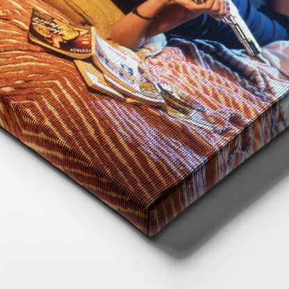 Pulp Fiction Uma Thurman Canvas Wall Art – Iconic Movie Star Decor