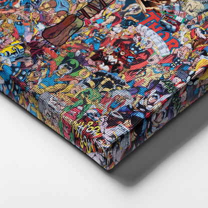 The Mighty Thor Poster Canvas Art - Marvel Comics Wall Decor