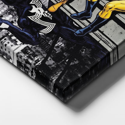 Marvel Avengers Lunch Atop a Skyscraper Canvas Wall Art