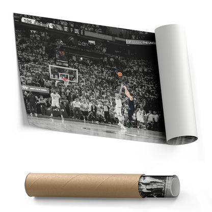 Luka Doncic Game-Winning 3-Pointer – Mavericks Canvas Wall Art Framed Decor