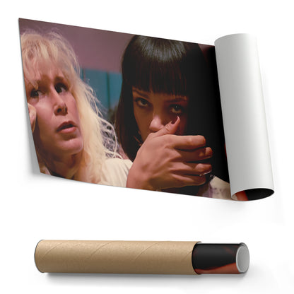 Pulp Fiction Mia Wallace Canvas Wall Art – Cinematic Star Decor