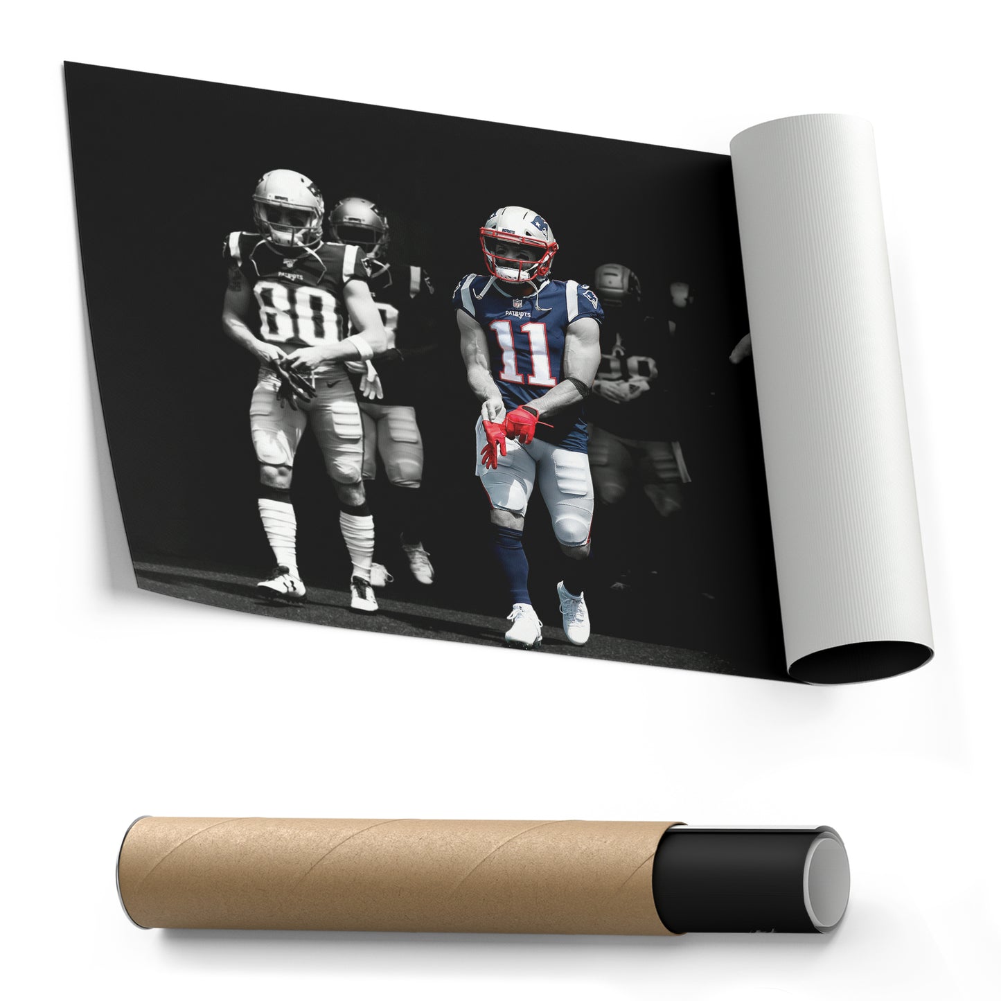 Julian Edelman New England Patriots Canvas Wall Art – NFL Hero Decor